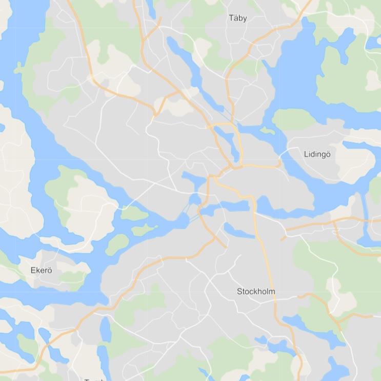 Karta över Stockholms kommun